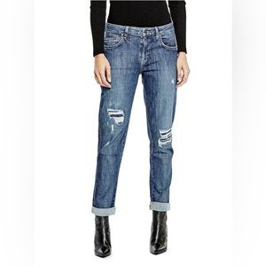 GUESS Ripped Patch Destroyed Distressed Relaxed Boyfriend Jeans Size 24